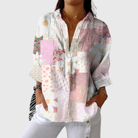 Blusa leggera e colorata stampata