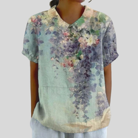 Top Floreale Confortevole ed Elegante