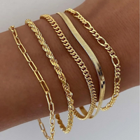 Eleonora | set di braccialetti dorati