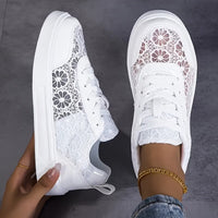 Giulia | Sneakers in pizzo floreale