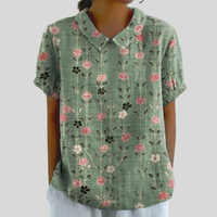 Top Floreale Confortevole ed Elegante