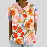 Top Floreale Confortevole Elegante