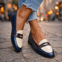 Claudia™ | Mocassini a Contrasto