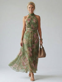 Mirelle | Vestito midi con scollo all'americana arricciato