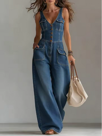 Corinna | denim con bottoni e tasche