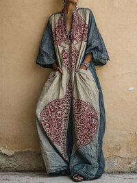 Luna | Elegante tuta vintage con scollo a V